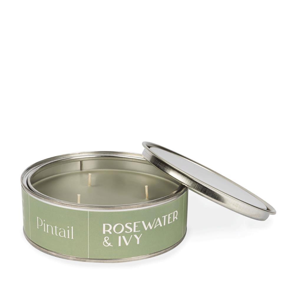 Pintail Candles Rosewater & Ivy Triple Wick Tin Candle £15.29